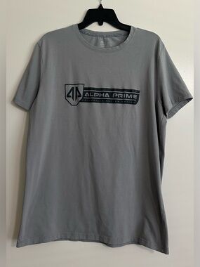 Alpha Prime Gray Logo Tee